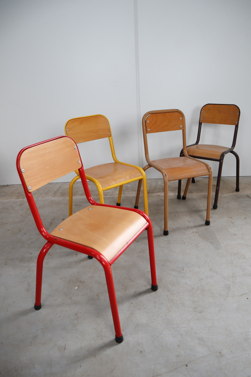 100+ Mulca Children School Chairs, France Mid-20th century