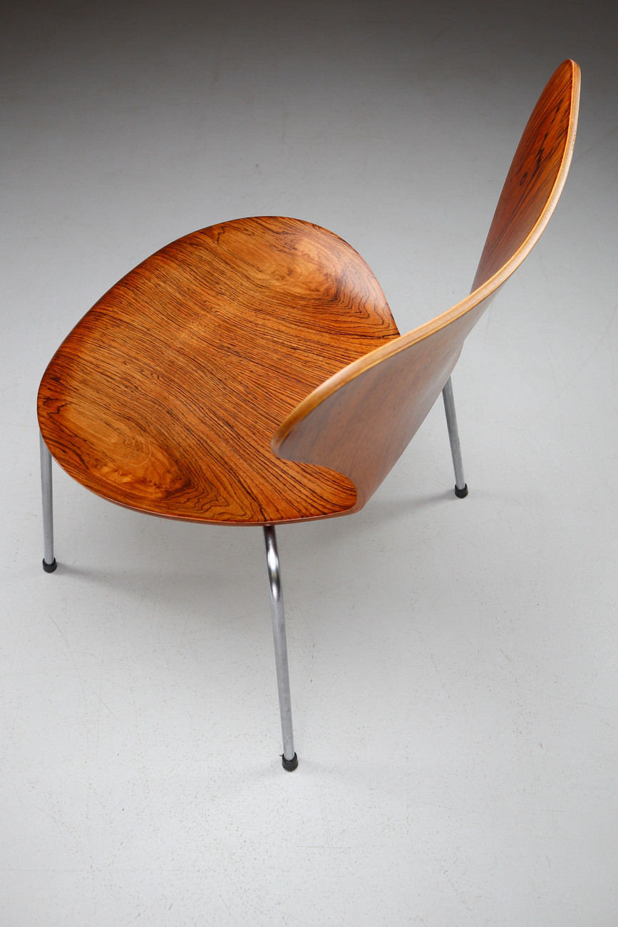 Arne Jacobsen Chairs by Fritz Hansen in Rosewood, Model 3107 