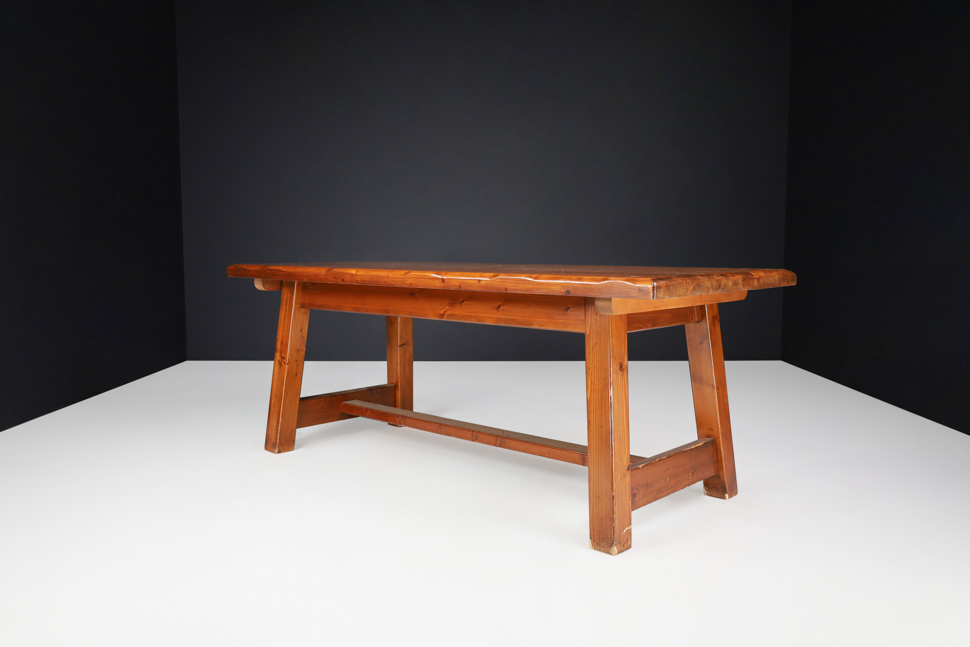 Country-farm house Pinewood Table, France 1960s Mid-20th century