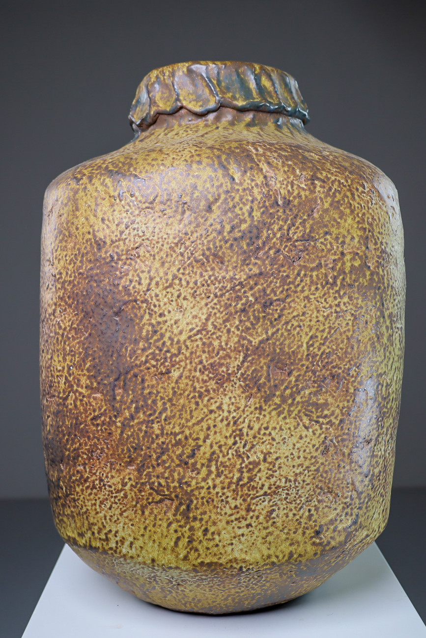 Large Brutalist Floor Vase The Netherlands 1970s Late-20th century