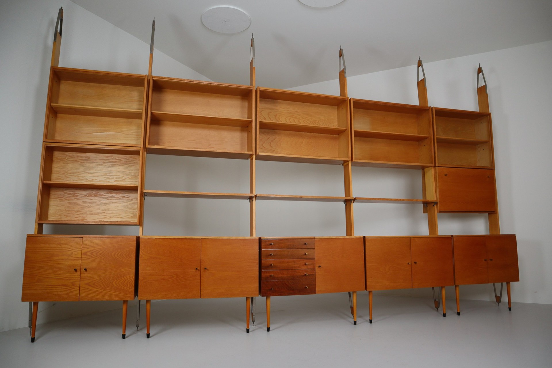 Large mid century deals bookcase