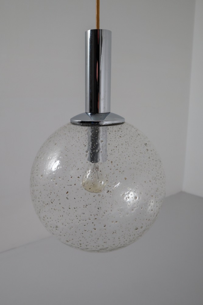 bubble glass globe pendant light