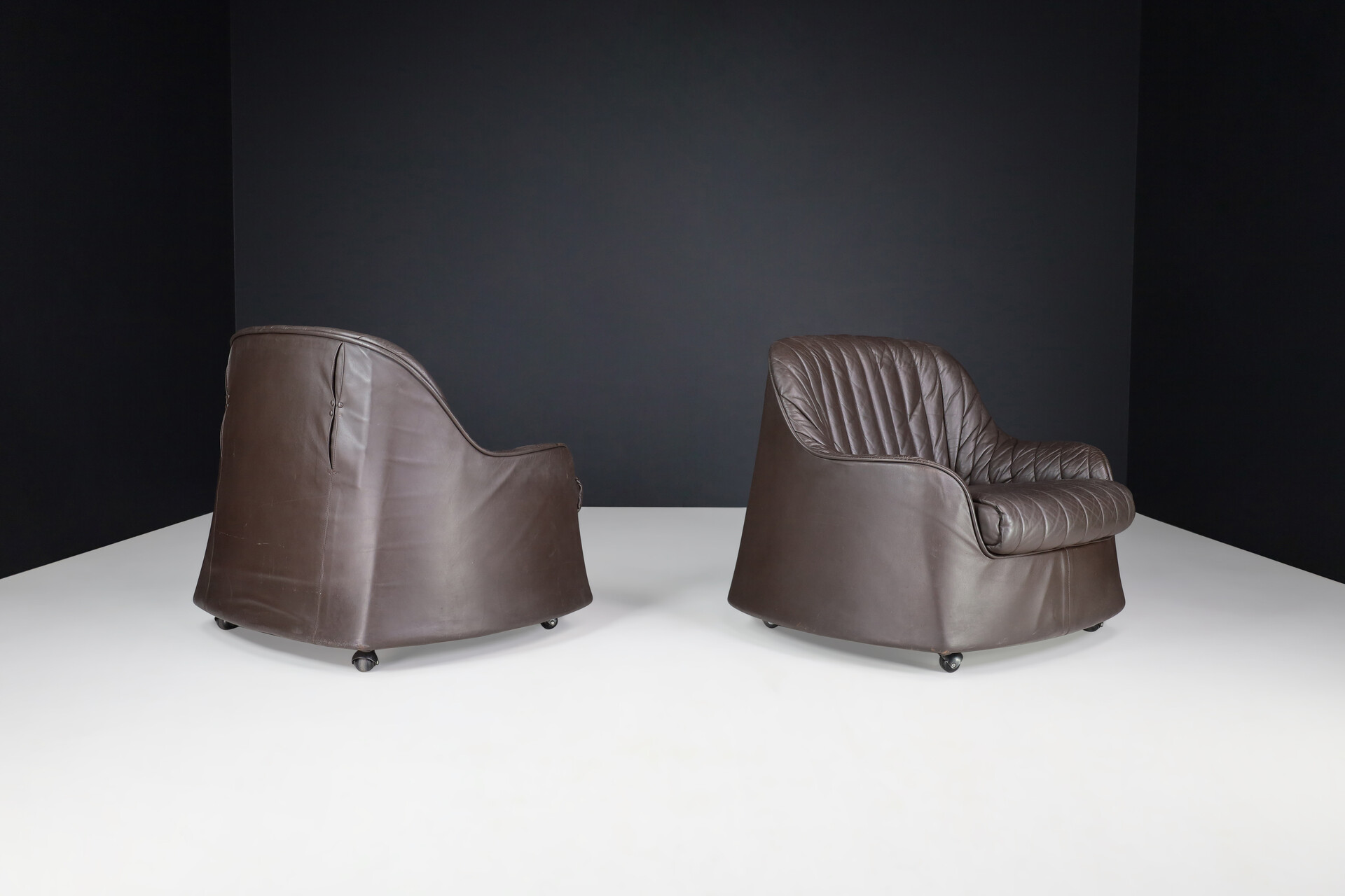 Mid century modern Cassina Ciprea Lounge chairs by Tobia and Afra Scarpa, 1970s, Italy Mid-20th century