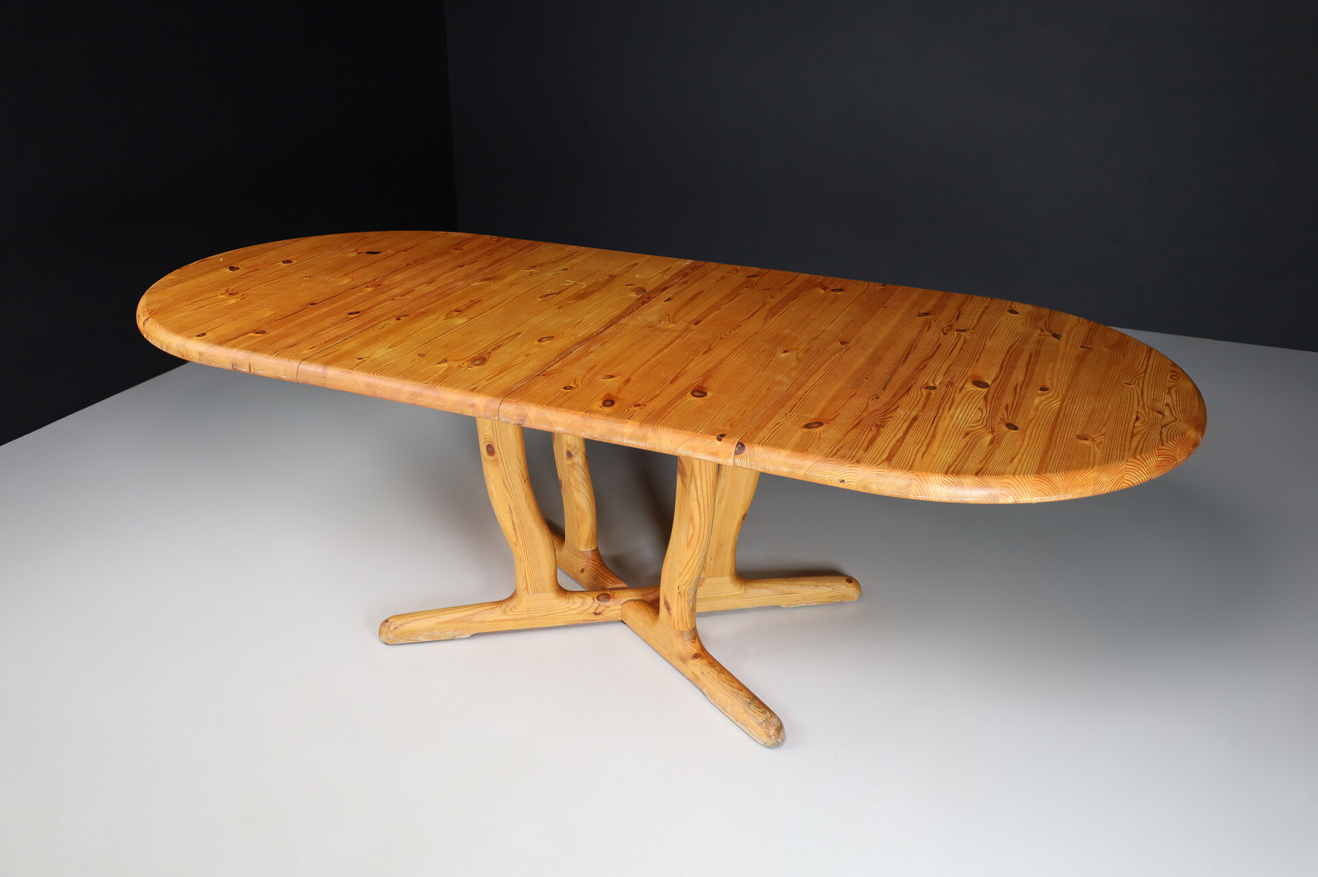 pine dining table extendable