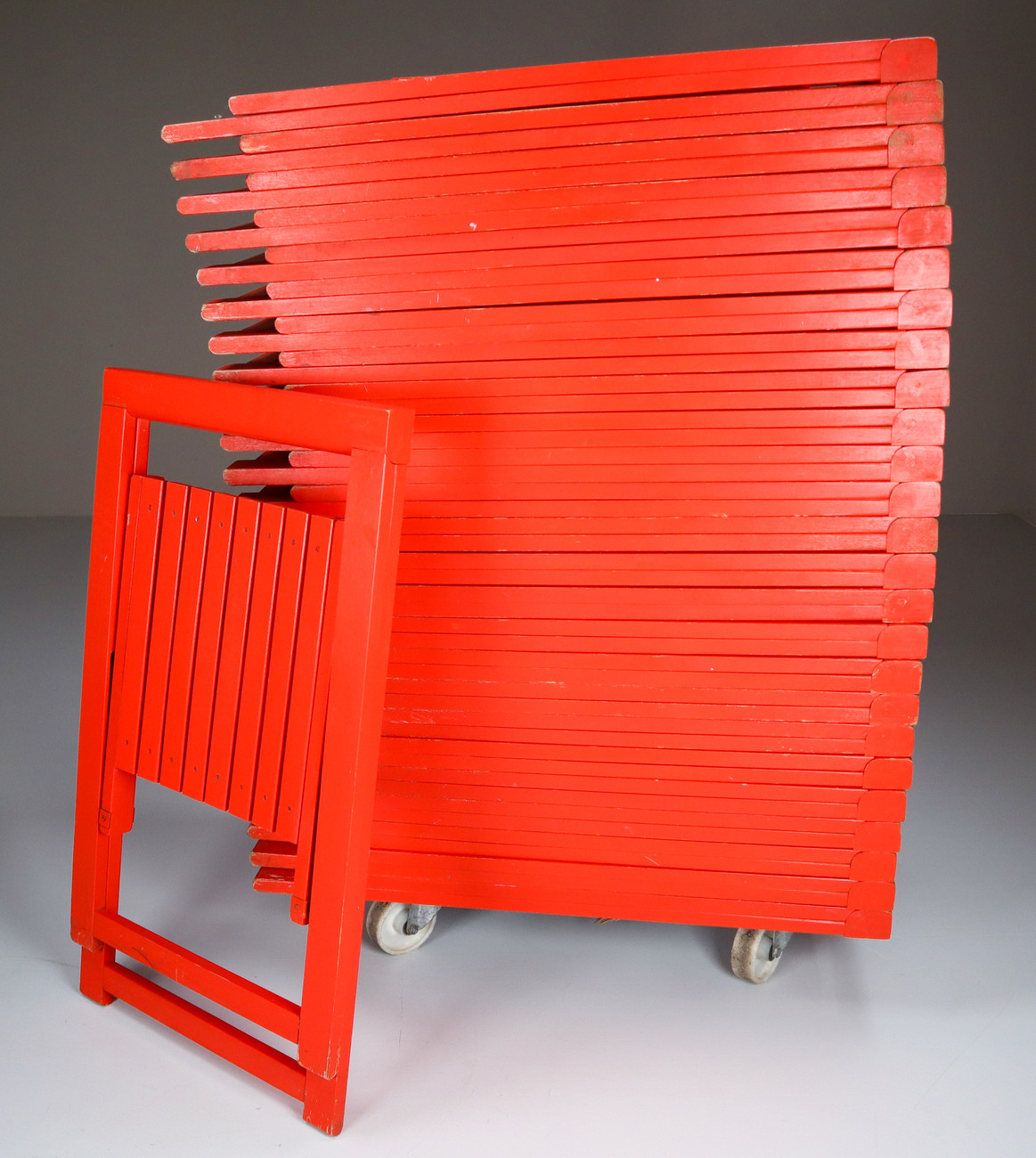 Mid century modern Folding Chairs by Aldo Jacober for Alberto Bazzani, Italy, 1960s Mid-20th century