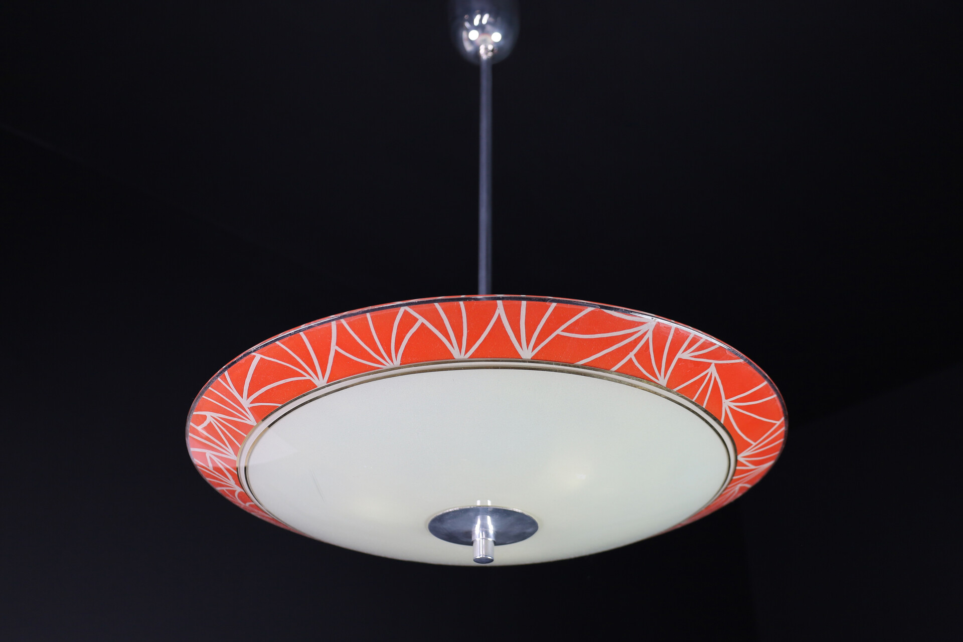 Mid century modern Glass Hanging Pendant Lamp Brussels World Expo 1958  Mid-20th century - Davidowski - Recent Added Items - European ANTIQUES &  DECORATIVE