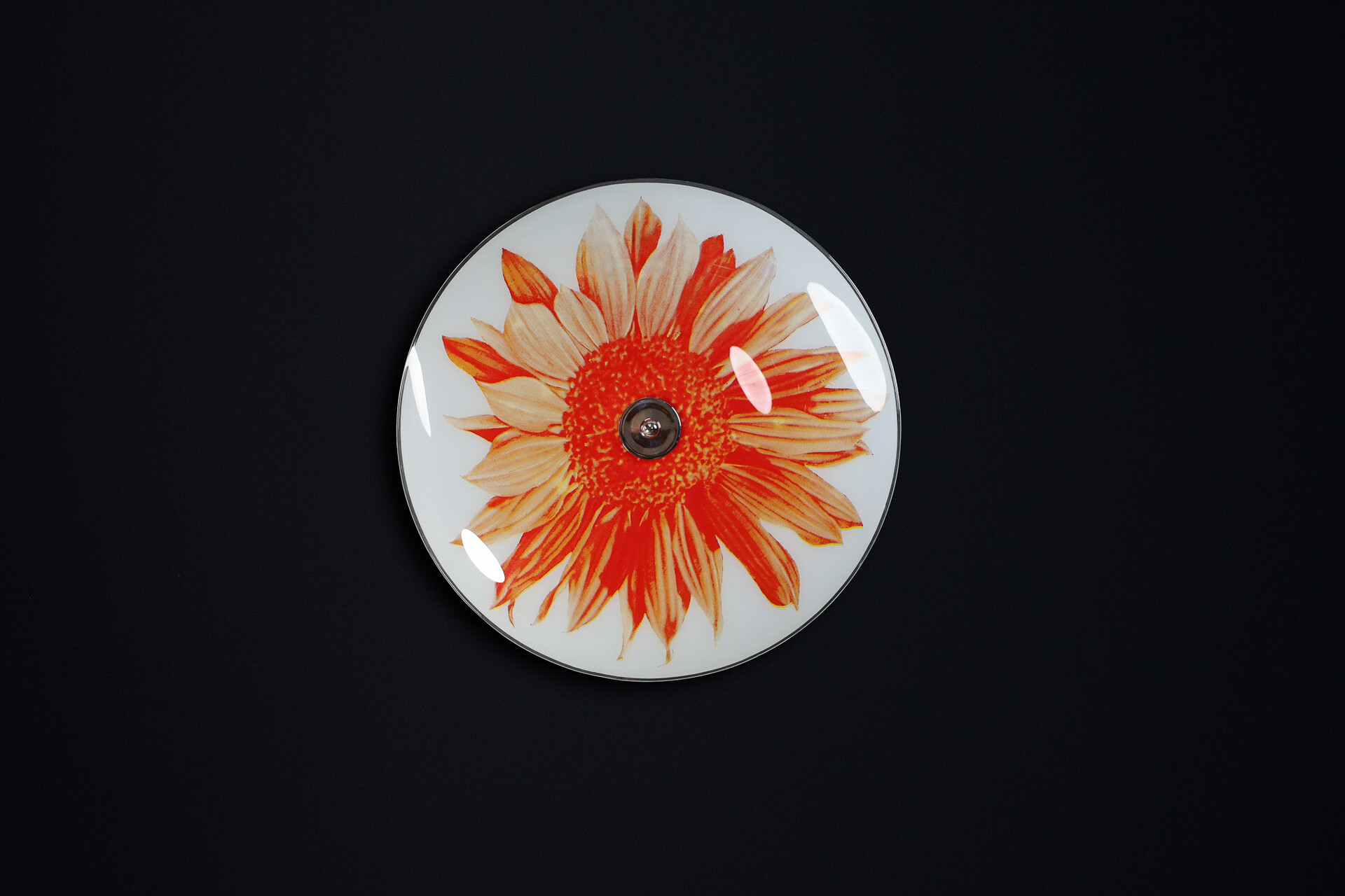 Mid century modern Glass Hanging Pendant or Wall Light Brussels World Expo 1958 (no:8) Mid-20th century