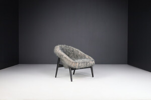 Mid century modern Hartmut Lohmeyer for Artifort Lounge Chair, Model Columbus, The Netherlands 1950s Mid-20th century