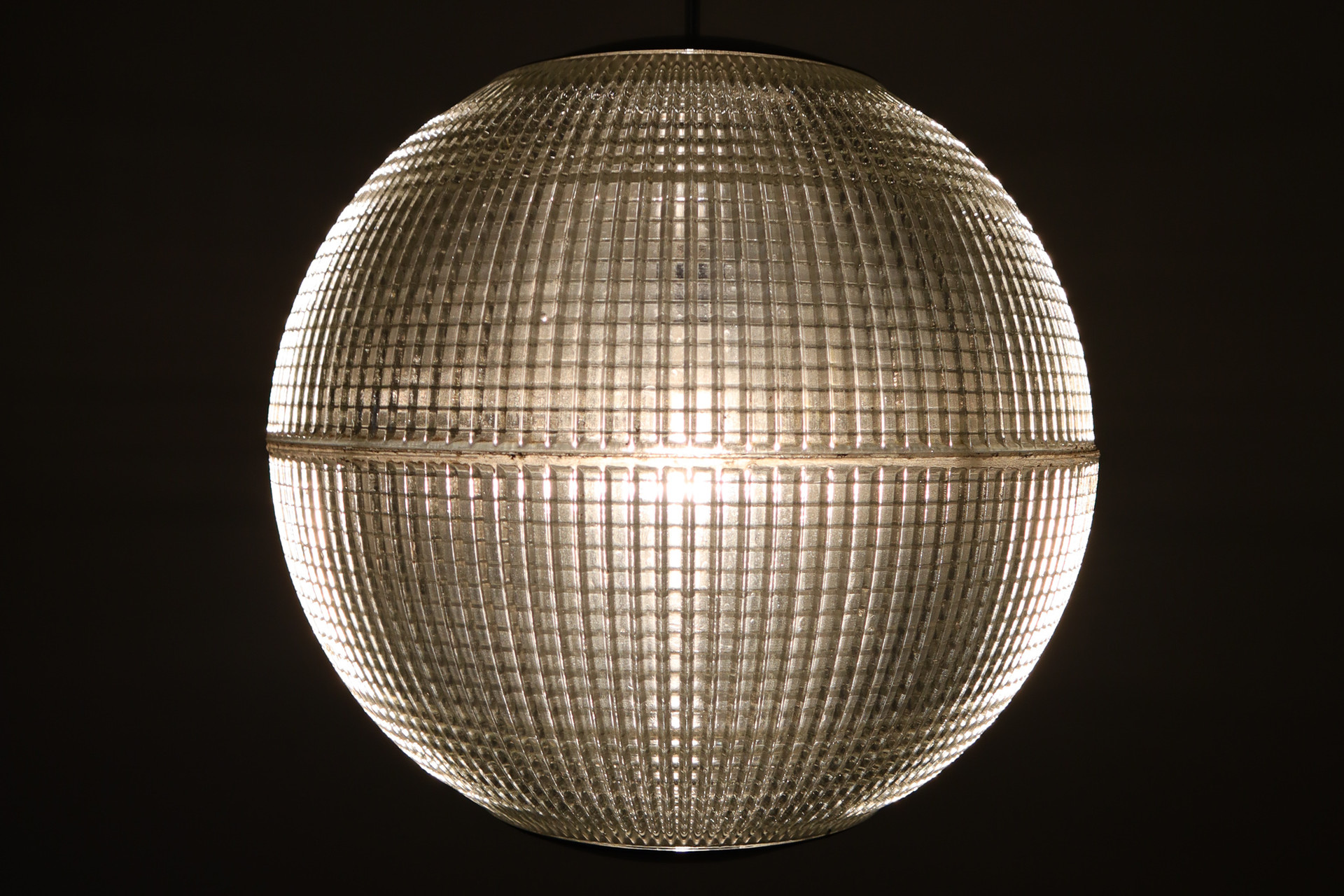 Mid century modern Holophane Paris Street Pendant Light, France, 1960s Mid-20th century