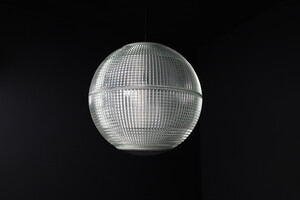 Mid century modern Holophane Paris Street Pendant Light, France, 1960s Mid-20th century