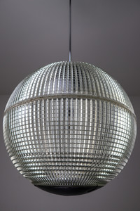 Mid century modern Holophane Paris Street Pendant Light, France, 1960s Mid-20th century