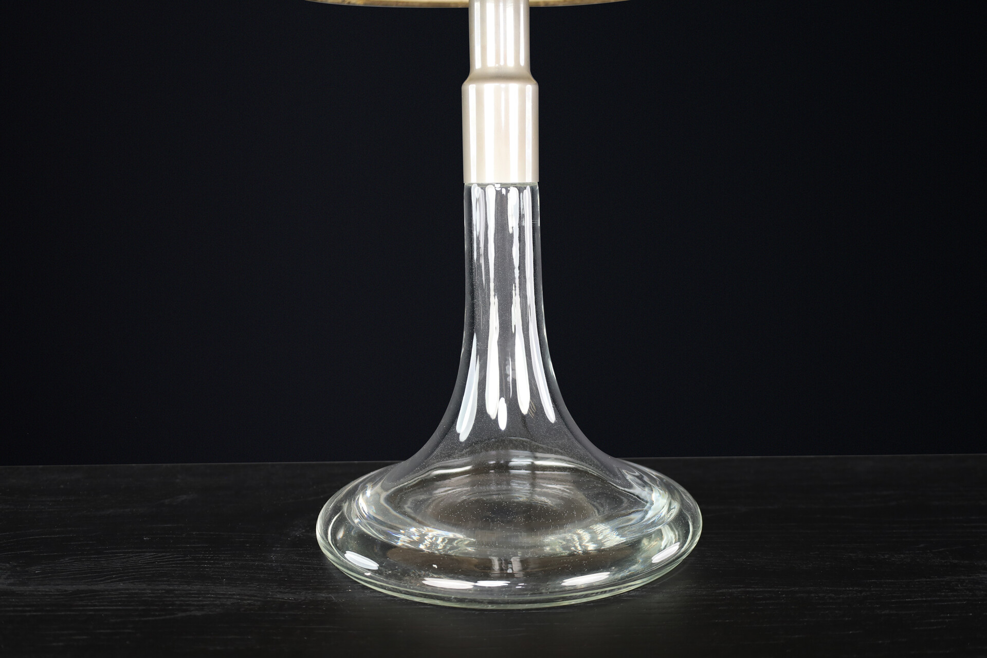 Mid century modern Ingo Maurer Table Lamp Glass & Chrome, Design M, Germany, 1960s Mid-20th century