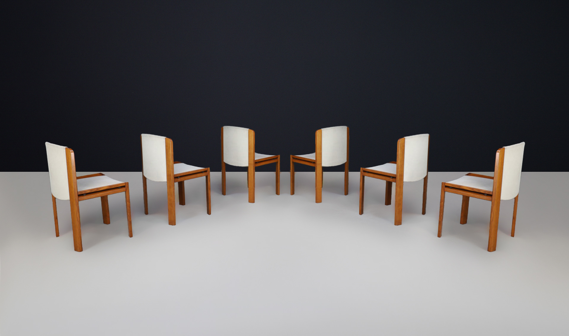 Mid century modern Joe Colombo 'Model 300' Dining room Chairs for Pozzi, Italy 1970 Mid-20th century