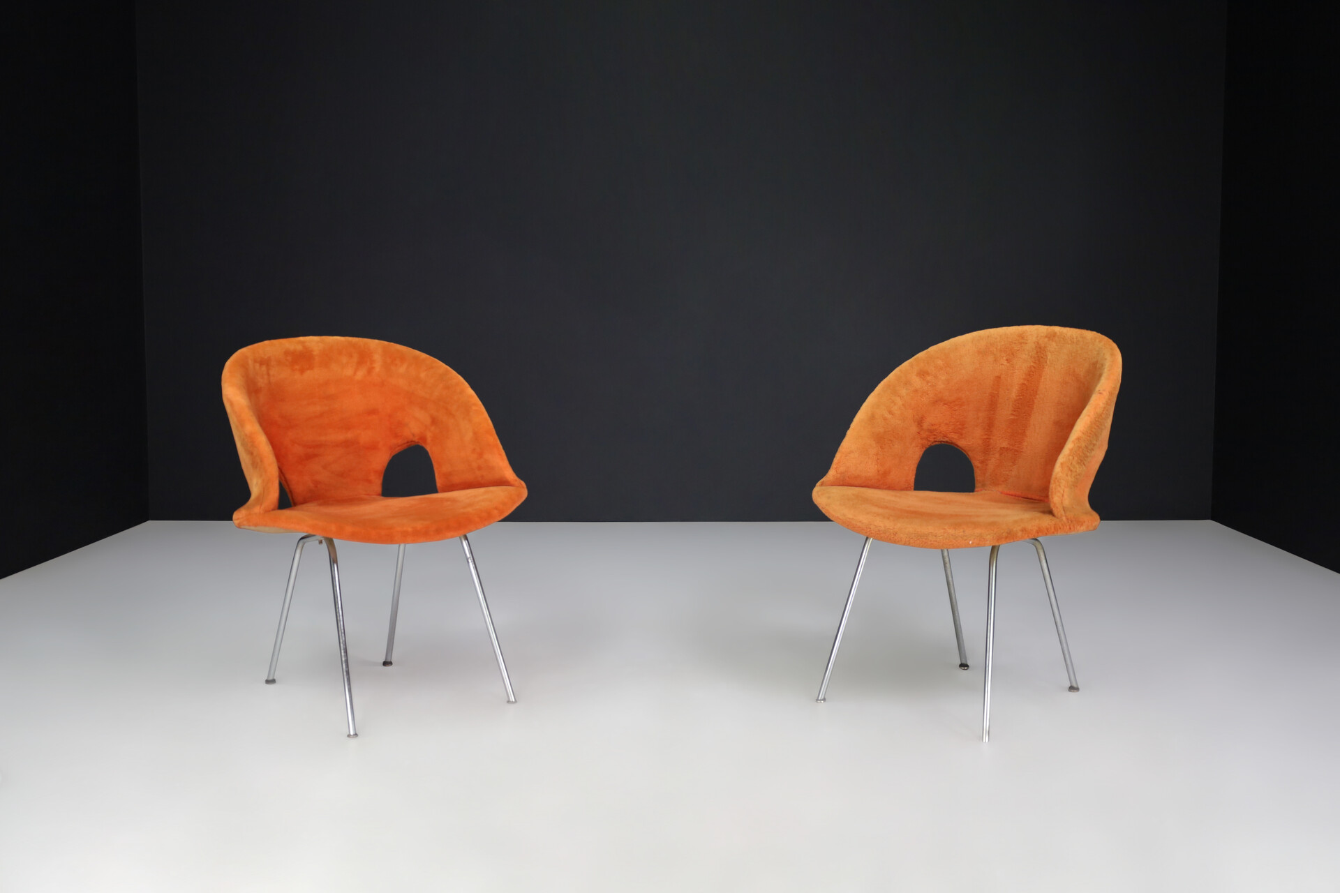 Mid century modern Model 350 lounge chairs by Arno Votteler for Knoll, Germany 1950s Mid-20th century