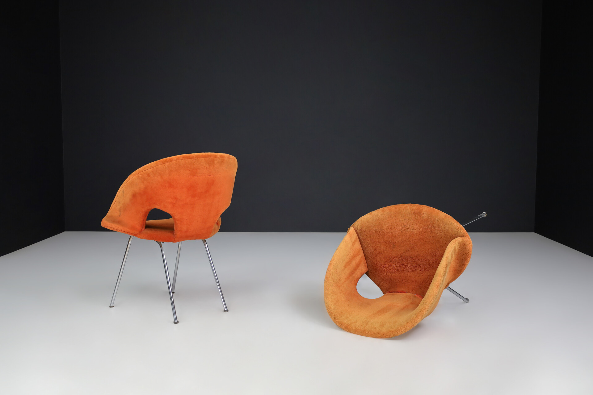 Mid century modern Model 350 lounge chairs by Arno Votteler for Knoll, Germany 1950s Mid-20th century