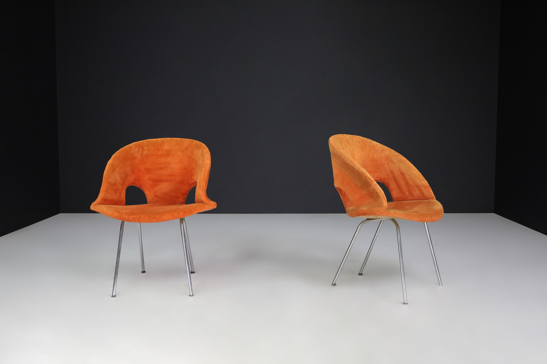 Mid century modern Model 350 lounge chairs by Arno Votteler for Knoll, Germany 1950s Mid-20th century