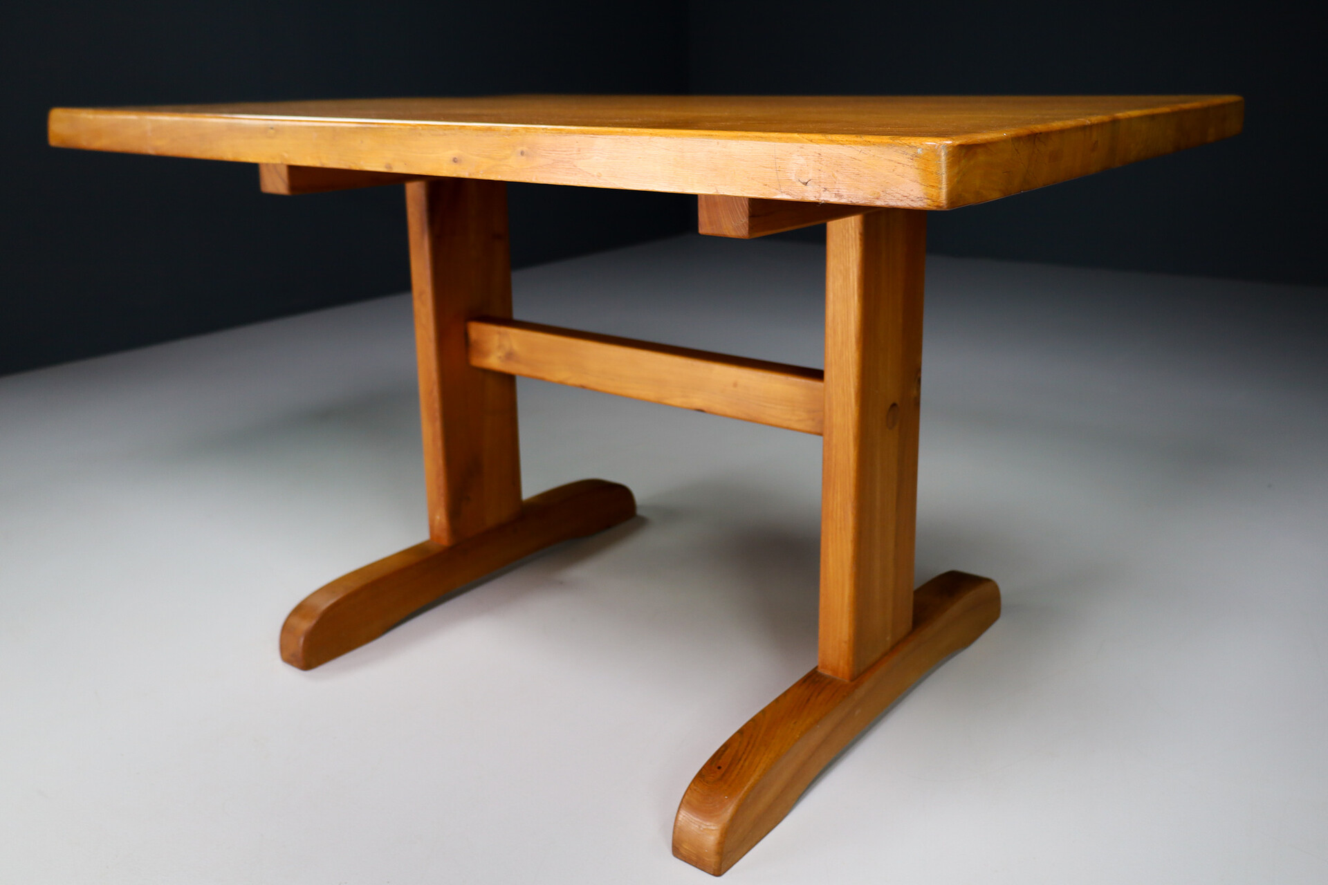 Mid-Century French Workshop Dining Table by Charlotte Perriand
