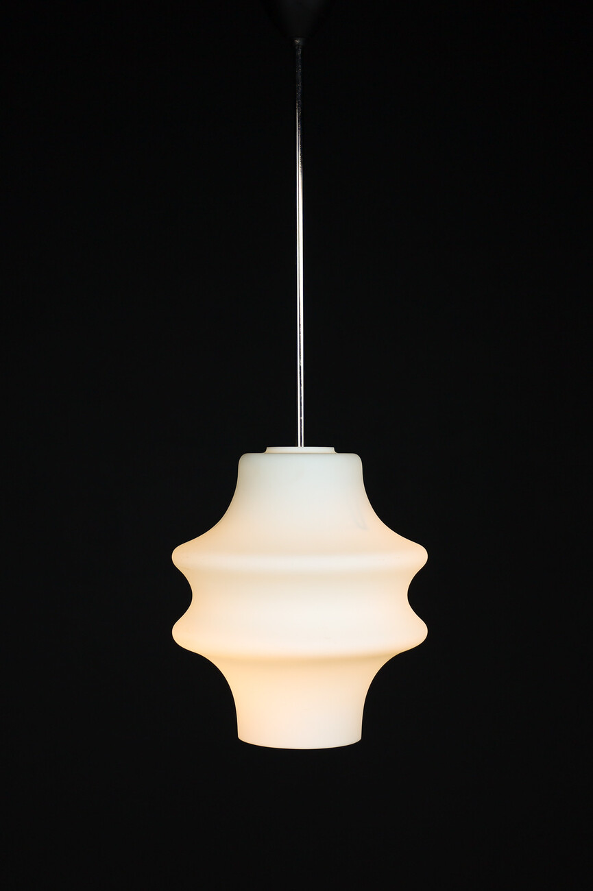 Mid century modern Opaline Glass Pendants, Europe, 1960s Mid-20th century