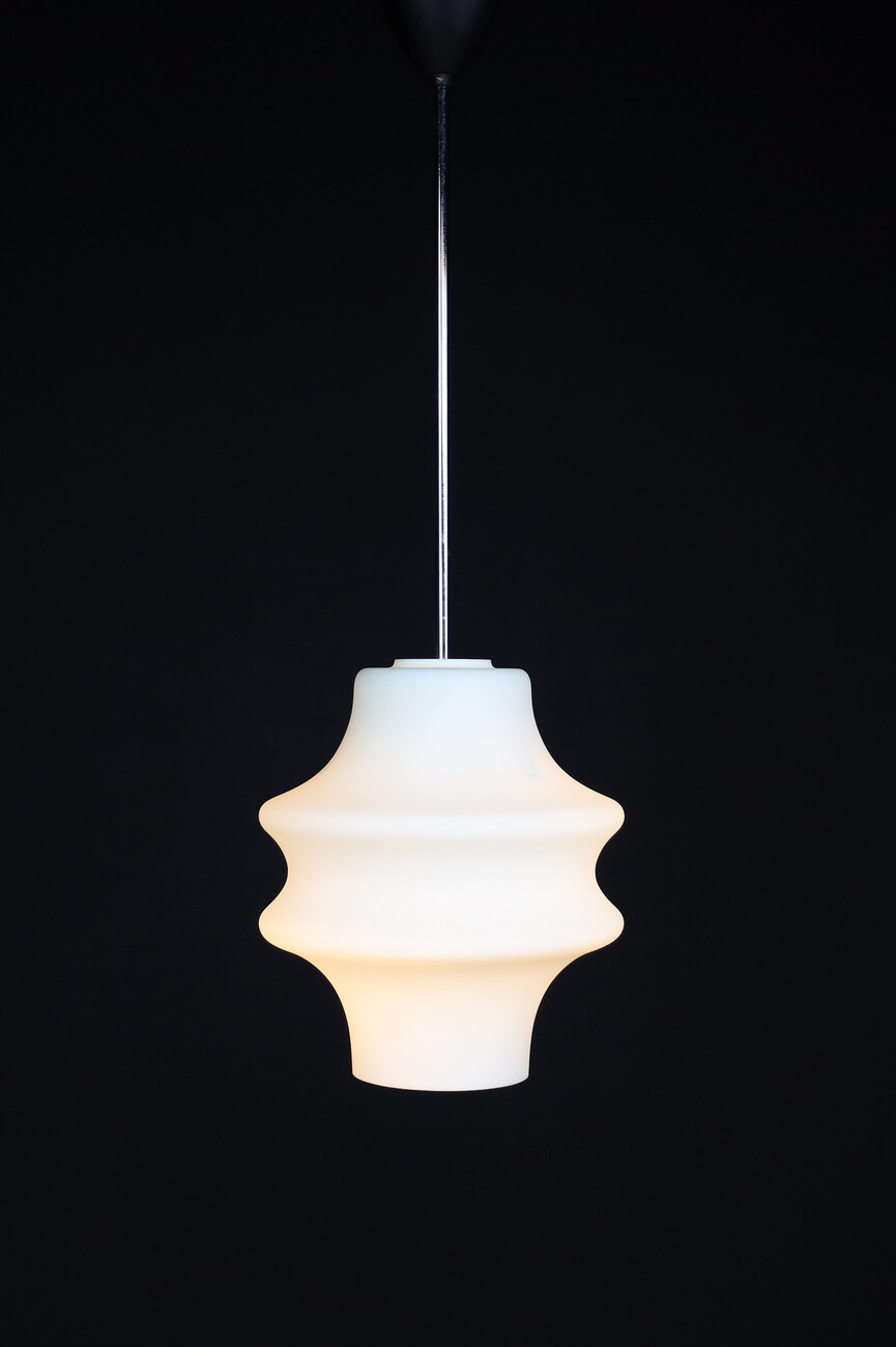 Mid century modern Opaline Glass Pendants, Europe, 1960s Mid-20th century