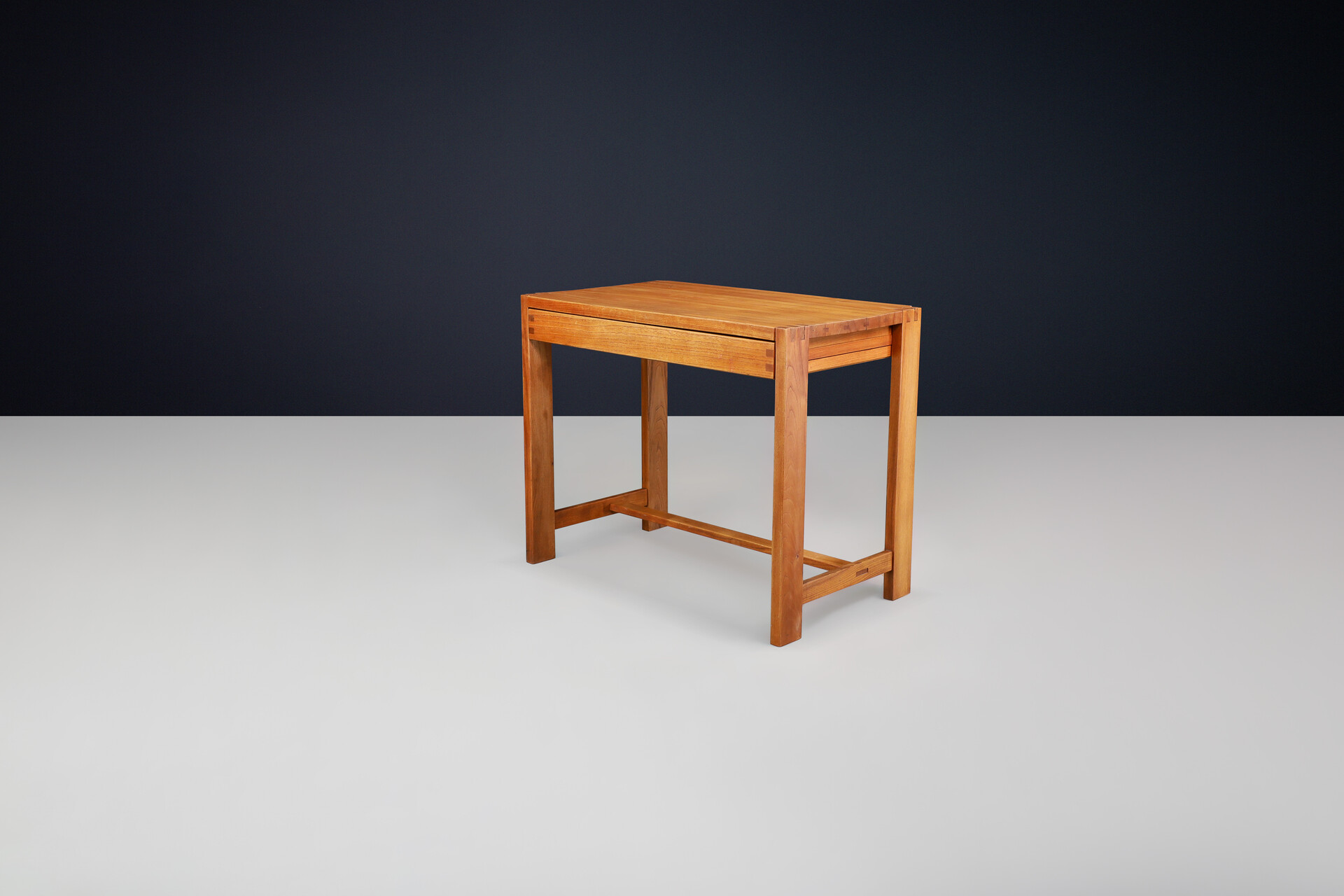 Mid century modern Pierre Chapo Console Table or desk Model B03 in Elm, France, 1970 Mid-20th century