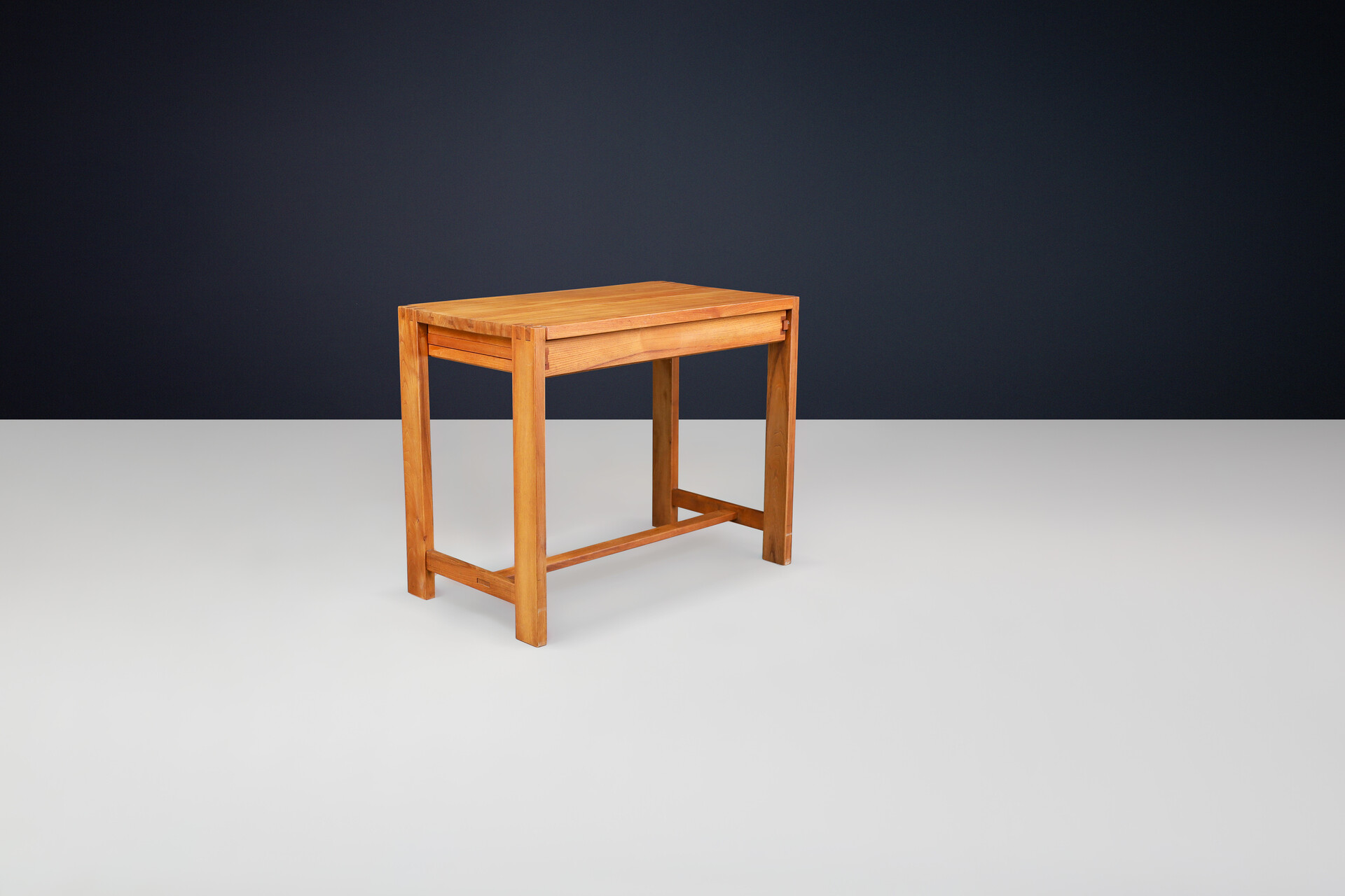 Mid century modern Pierre Chapo Console Table or desk Model B03 in Elm, France, 1970 Mid-20th century