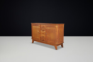 Mid century modern René Gabriel patinated Oak Sideboard, France, 1940s Mid-20th century