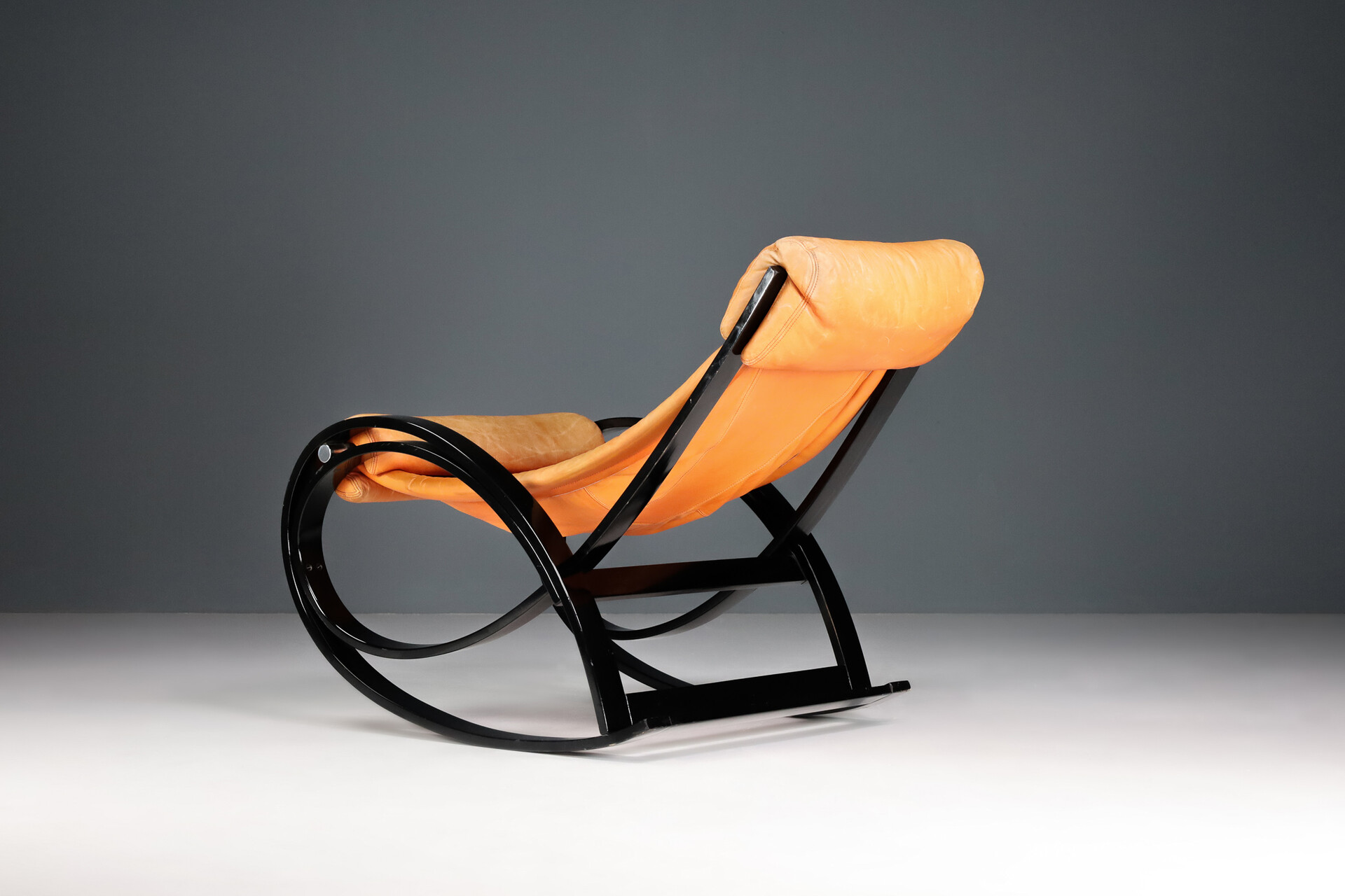 Mid century modern Sgarsul Rocking Chair, Gae Aulenti for Poltronova, Italy 1962 Mid-20th century