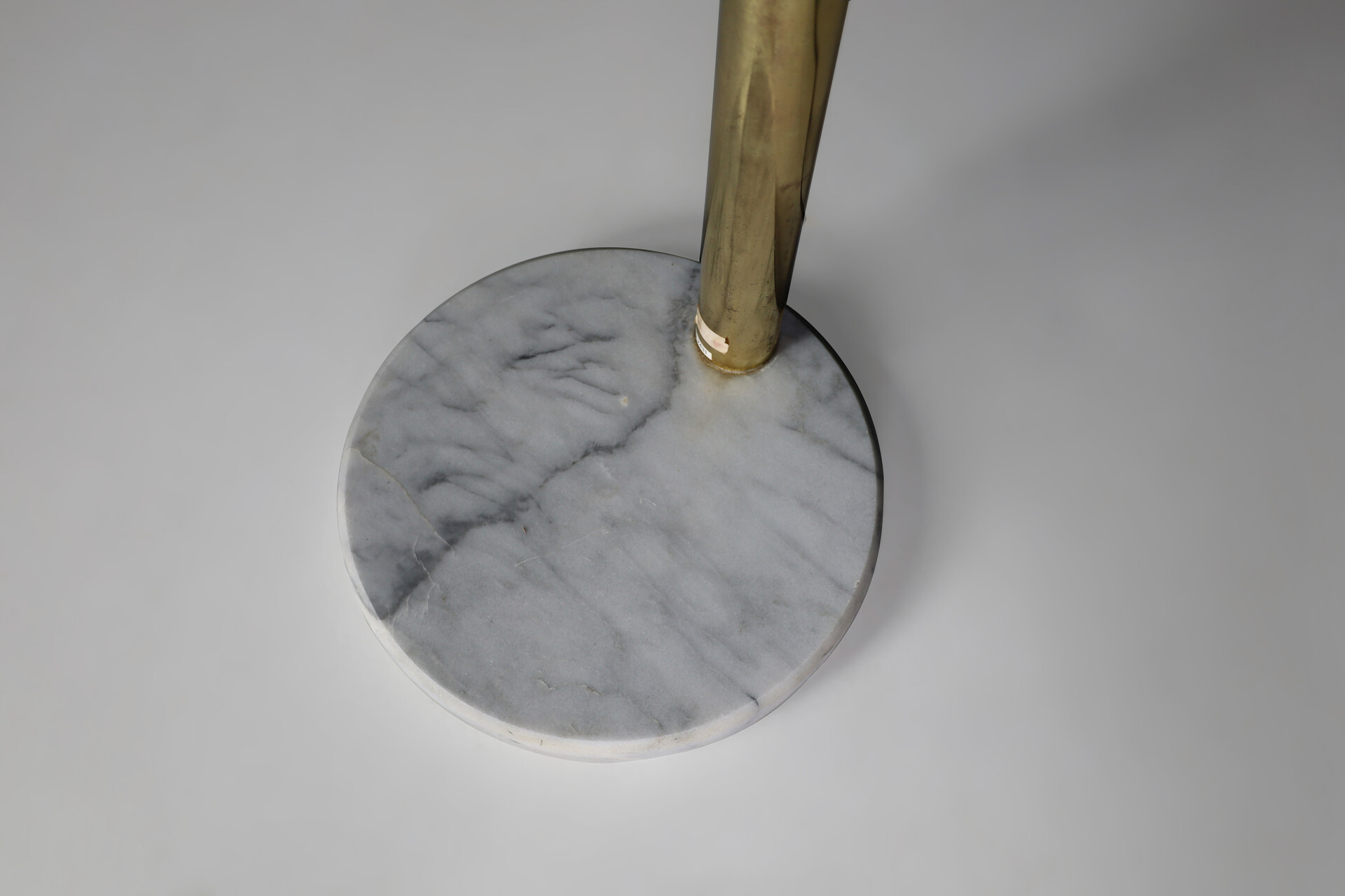 Modern Brass and marble Floor lamp, Germany 1980s Mid-20th century