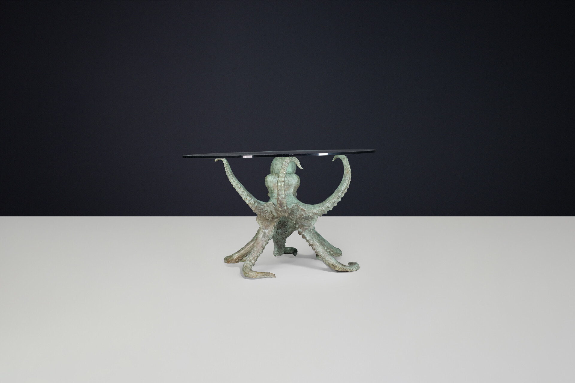 Modern Sculptural Octopus Bronze Center or Dining Table ,Italy 1980s Late-20th century