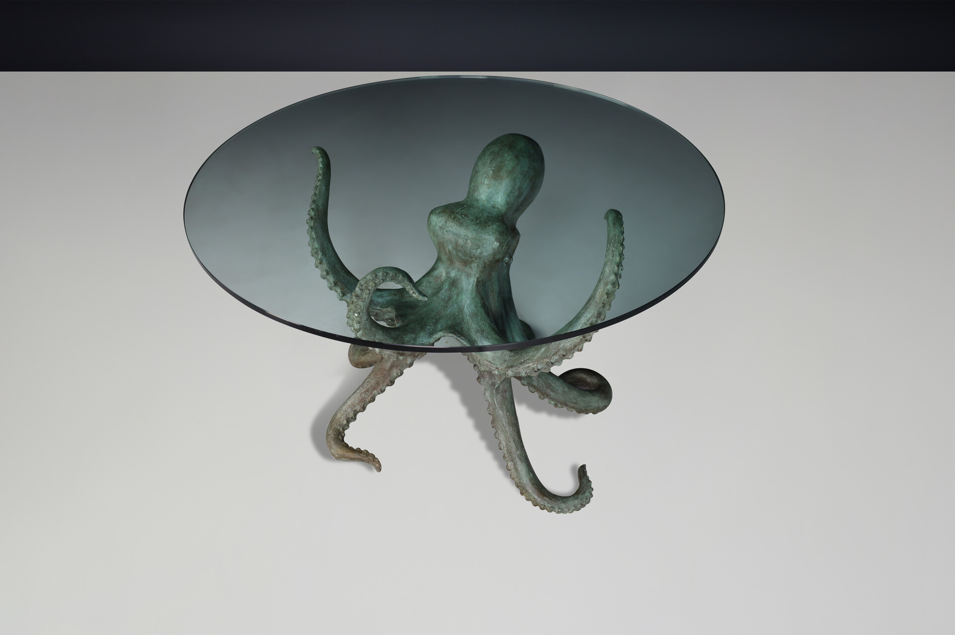 Modern Sculptural Octopus Bronze Center or Dining Table ,Italy 1980s Late-20th century