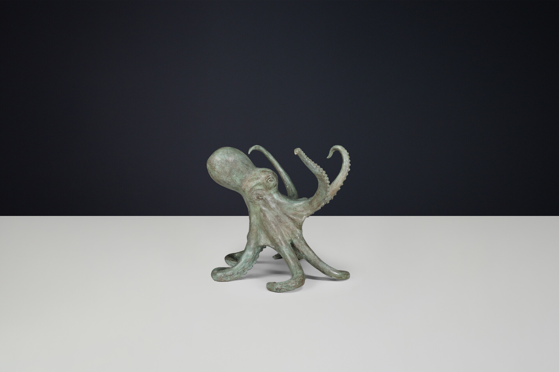 Modern Sculptural Octopus Bronze Center or Dining Table ,Italy 1980s Late-20th century