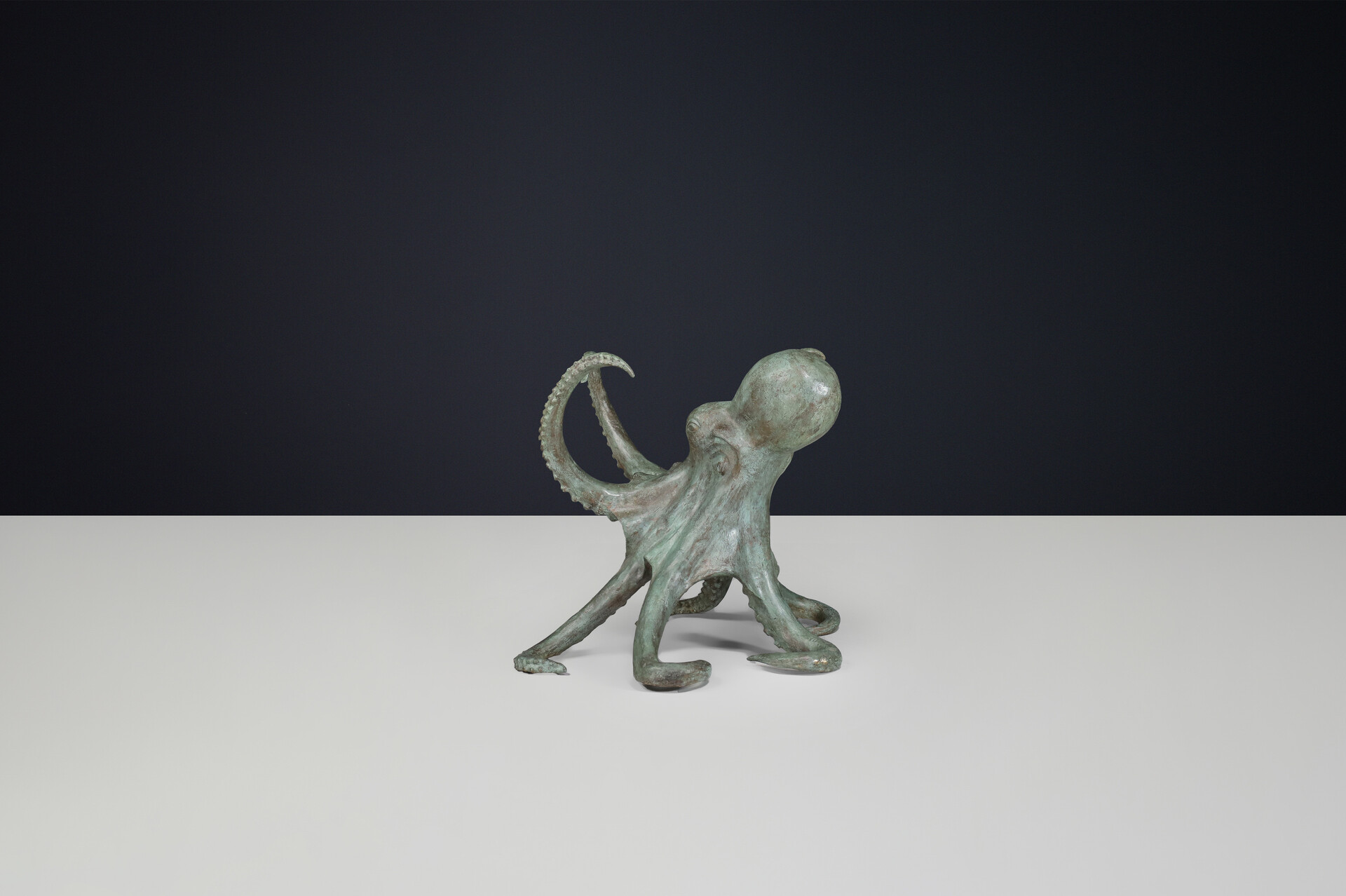 Modern Sculptural Octopus Bronze Center or Dining Table ,Italy 1980s Late-20th century