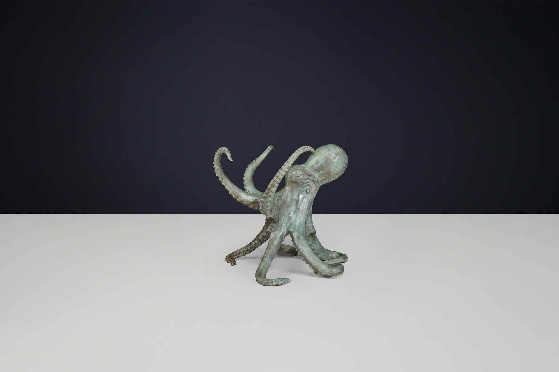 Modern Sculptural Octopus Bronze Center or Dining Table ,Italy 1980s Late-20th century