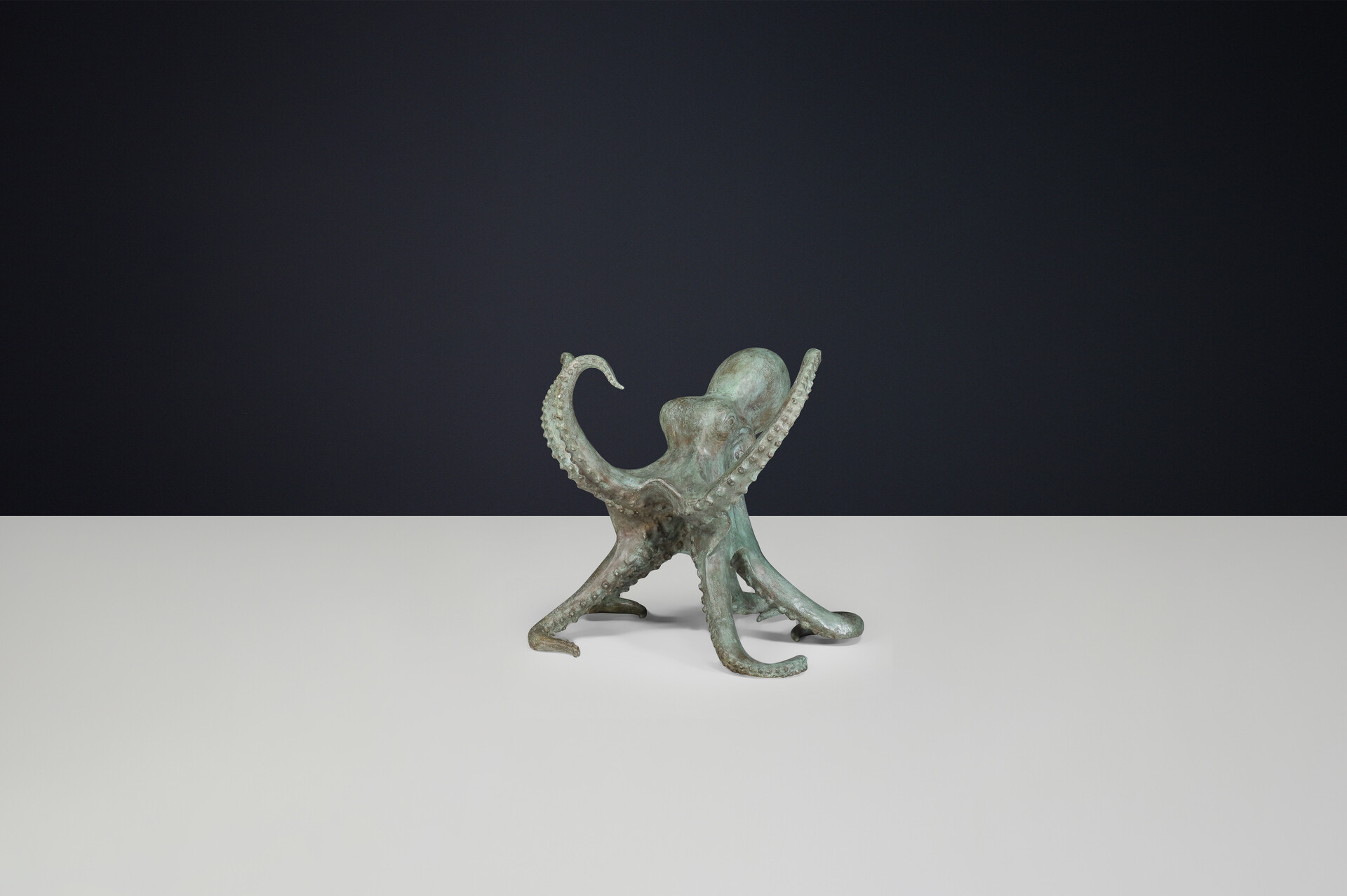 Modern Sculptural Octopus Bronze Center or Dining Table ,Italy 1980s Late-20th century