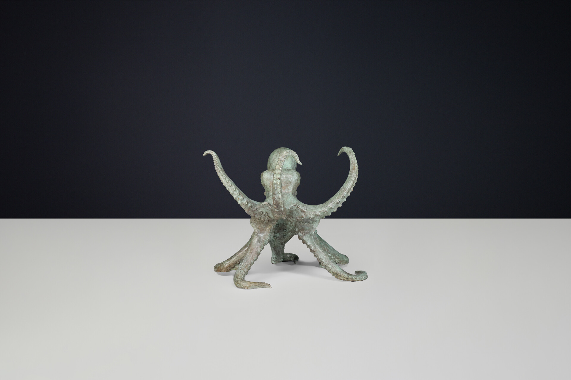 Modern Sculptural Octopus Bronze Center or Dining Table ,Italy 1980s Late-20th century