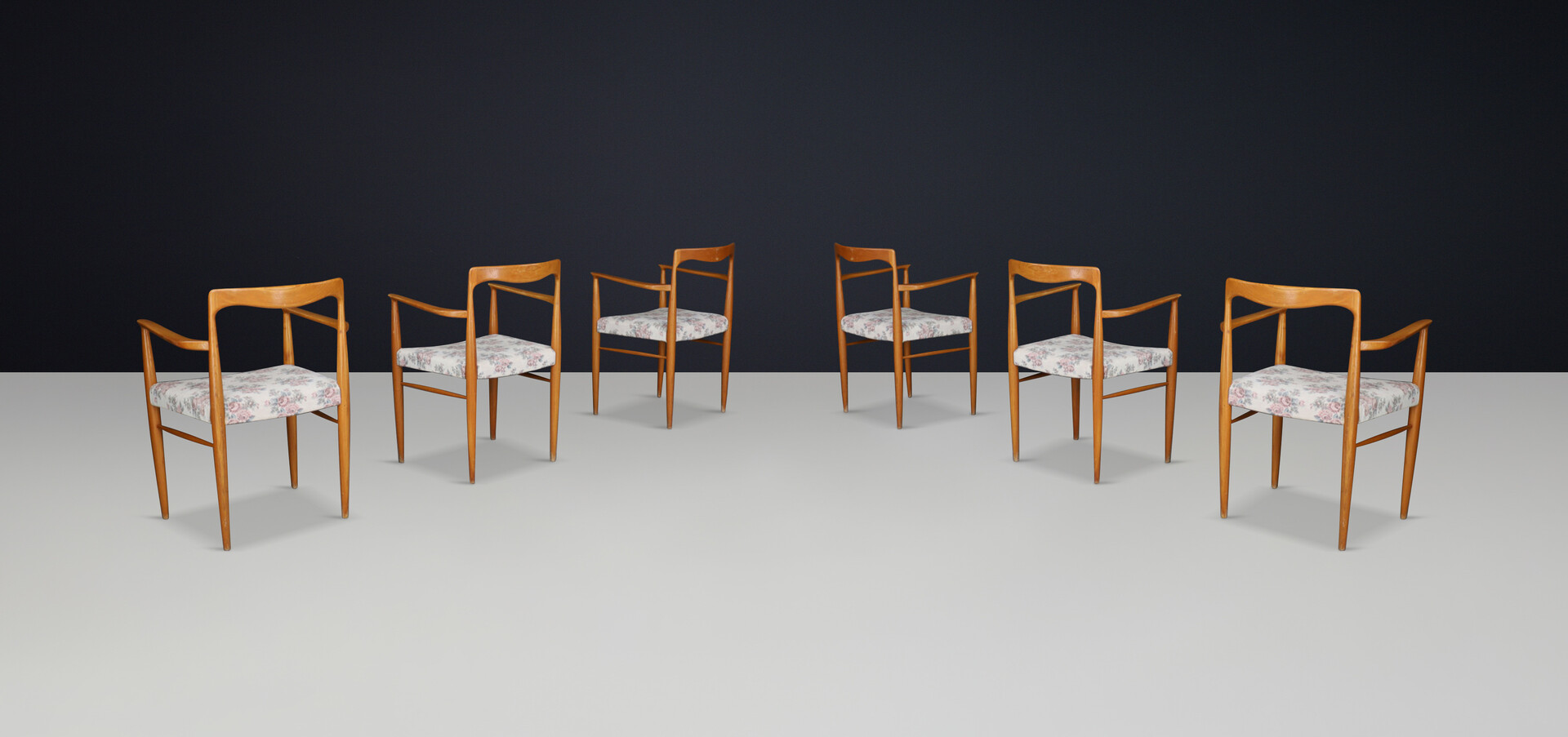 Scandinavian modern Dining room chairs by Sedláček & Vyčítal, Czechoslovakia, 1970s Late-20th century