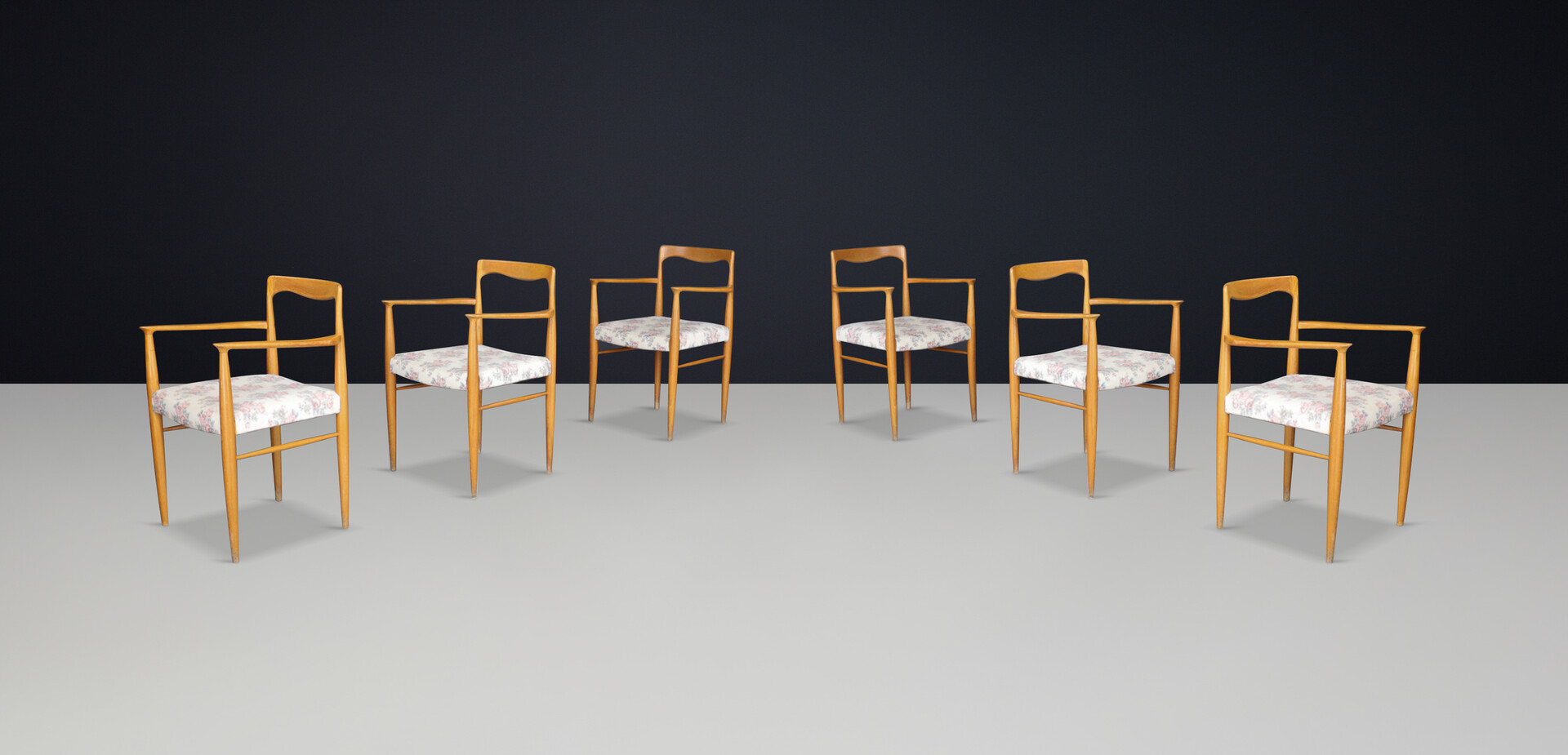 Scandinavian modern Dining room chairs by Sedláček & Vyčítal, Czechoslovakia, 1970s Late-20th century