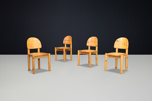 Scandinavian modern Rainer Daumiller for Hirtshals Sawmill set of four dining chairs, Denmark 1970 Mid-20th century