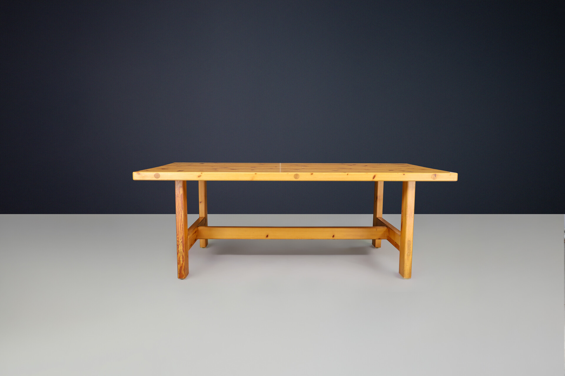 Scandinavian modern Roland Wilhelmsson for Karl Andersson & Söner Rectangular Solid Pine Table 1970 Mid-20th century