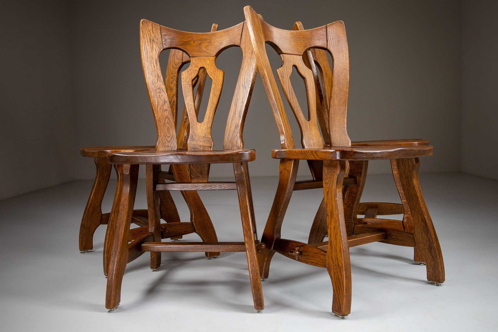 oak parsons chairs