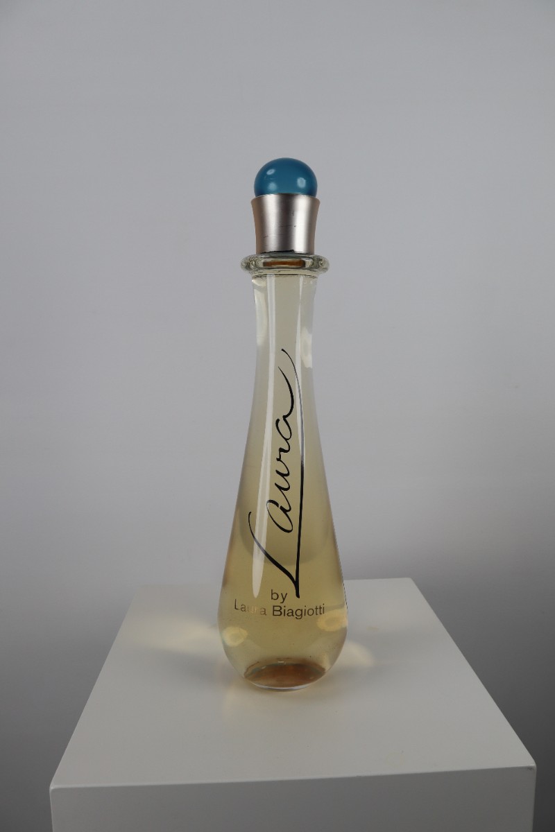 Vintage large parfum bottle for shop display for Laura Biagiotti